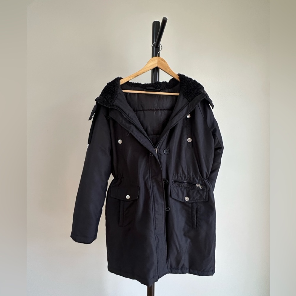 Swiss Tech Winter Coat Jacket Full Zip Hood Size M